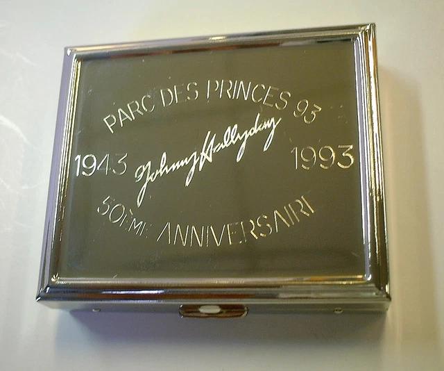 Porte-monnaie Johnny Hallyday - Western Passion - Cuir Noir - Authentique NEUF