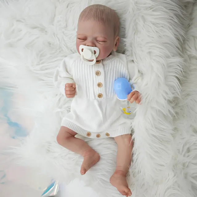 18" Realistic Reborn Baby Dolls Soft Vinyl Girl Boy Real Looking Newborn Gift 2