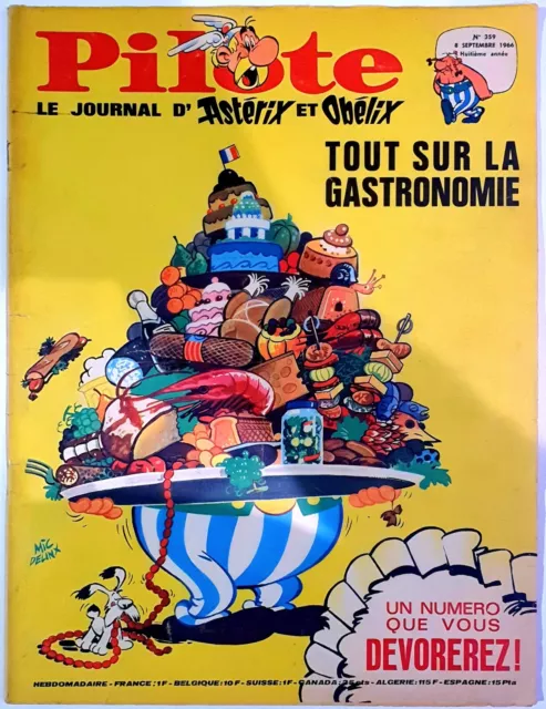 Pilote Le Journal D'astérix Et D'obélix N°359 (08/09/1966) Avec Pilotorama [Ec]