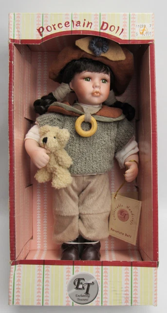 Vintage Enchanting Treasures Limited Edition Collectable Porcelain Doll 12" Tall