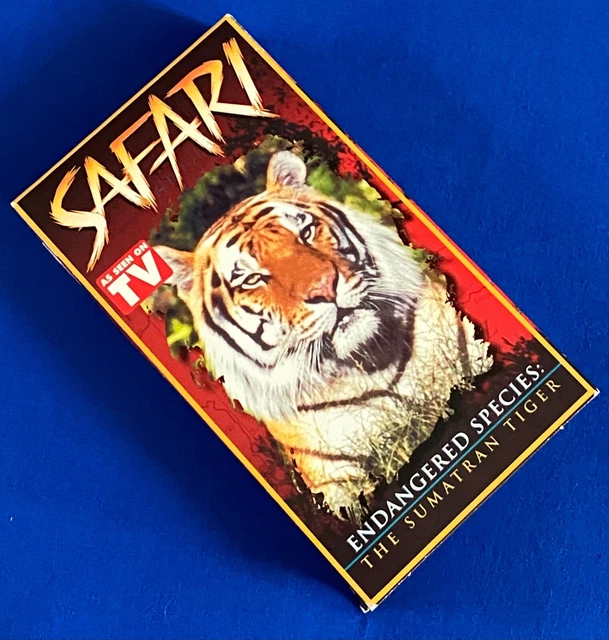 SAFARI ENDANGERED SPECIES: The Sumatran Tiger (1999 VHS) As Seen On TV