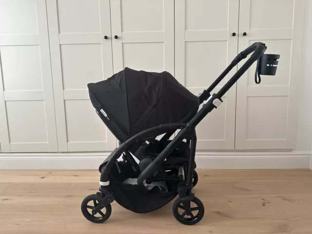 Bugaboo Bee 6 Pushchair, Carrycot, Car Seat: new born to toddler bundle, Black
