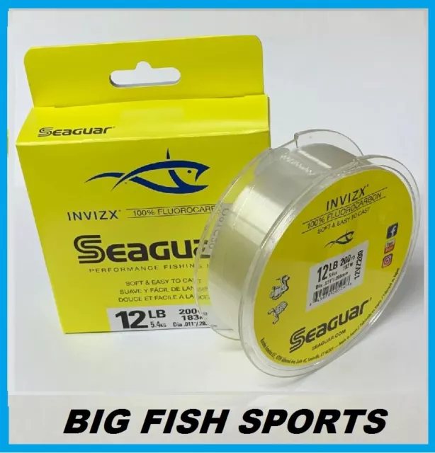 SEAGUAR ABRAZX 100 % ligne de pêche fluorocarbone 12LB-200YD