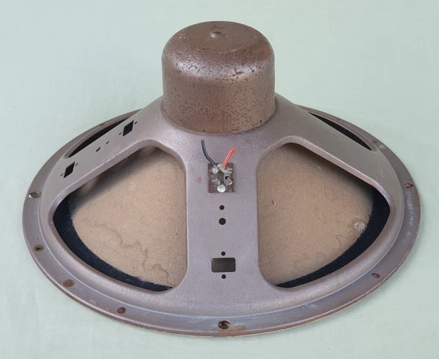 VINTAGE 1940S 12 Paper Cone Felt Surround Speaker 15 Ohms Radio vintage-1940s-12-paper-cone-felt-surround-speaker-15-ohms-radio