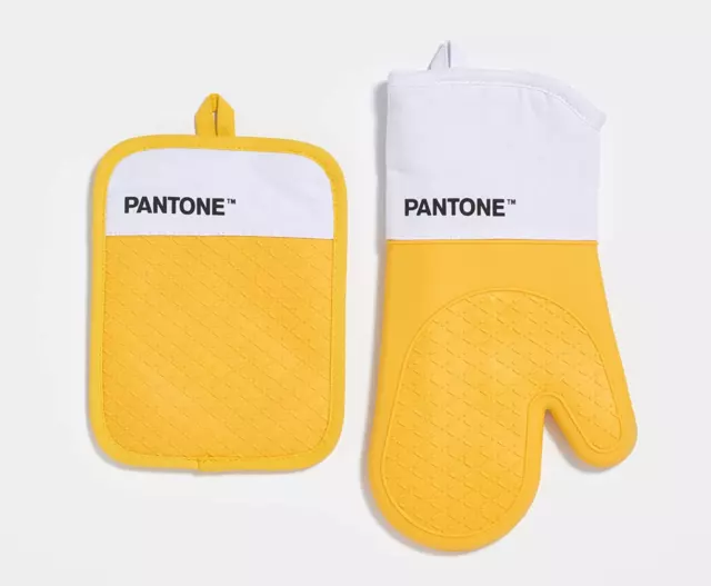 Pantone™ - Set Da Cucina Composto Da Guanto Da Forno + Presina, in Cotone Con Gr