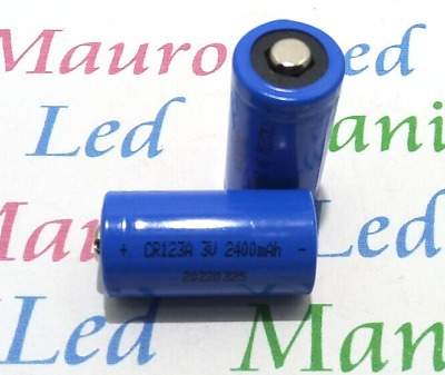 Laser Batteria CR123A Litio Ricaricabile 3V 2400 mAH Fotocamere Digitali Laser PAVIA 