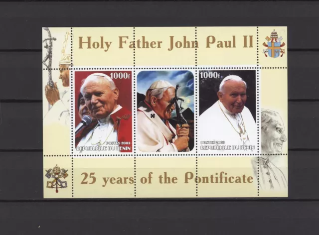 S45701 Benin 2003 MNH Papst Johannes Paul II S/S