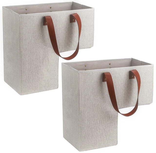 Cestas de escalera para escaleras alfombradas y de madera - (Paquete de 2) cesta de escalera con