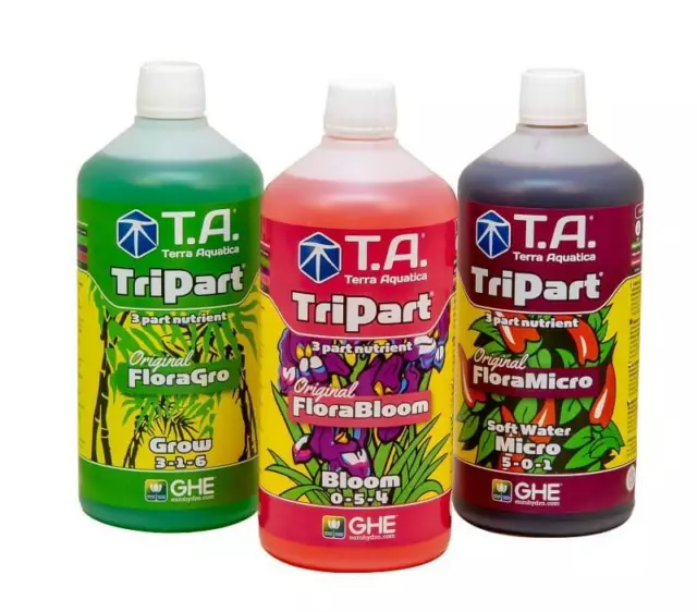 T.A. by GHE TriPart Set weiches Wasser 1 Liter (Flora Series)