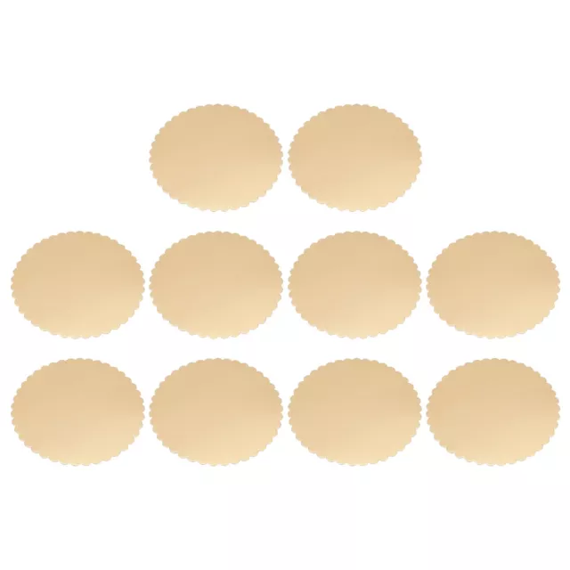 Herramienta de hornear 10 piezas de encaje de espesor dorado mousse tabla para pasteles para Home Ba Reino Unido