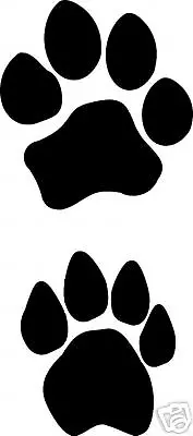 lion track / footprint sticker / paw print decal/ set of 4