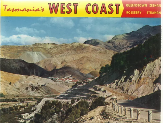 Fold Out Views Of Tasmania's West Coast  Postcard