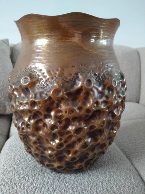 Petit vase cuivre signé Goardere - Label Emmaüs
