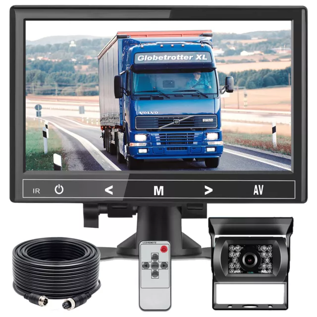 7" 1024*600 Monitor Heavy Duty 4PIN 800TVL IR CCD Reversing Camera For Truck Bus