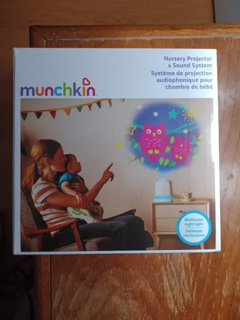 Munchkin Sound Asleep Nursery Projector and Sound Machine with LED Nightlight