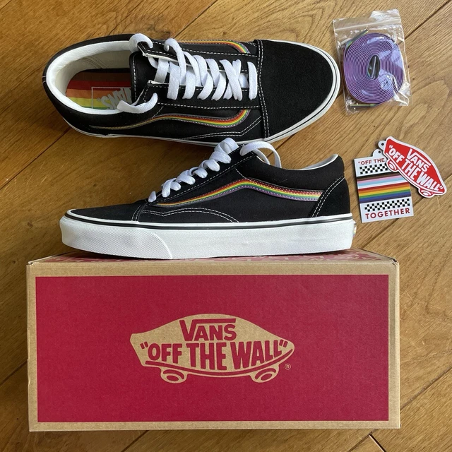 Vans arcobaleno nere hotsell