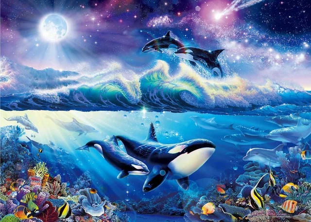 2000 Piece Lassen Beat of the Sea Susse Supers Mall Peace Puzzle 38x53cm