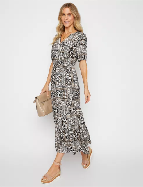 MILLERS - Womens Dress -  Maxi Length Printed Dress