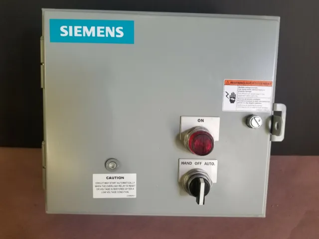 Siemens 14Cud120F Mag Starter W/ Enclosure
