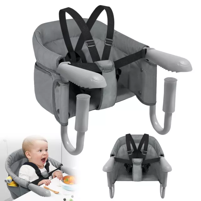 Tischsitz Faltbarer Babysitz Babystuhl Hochstuhl für Baby Kinder Sitzerhöhung