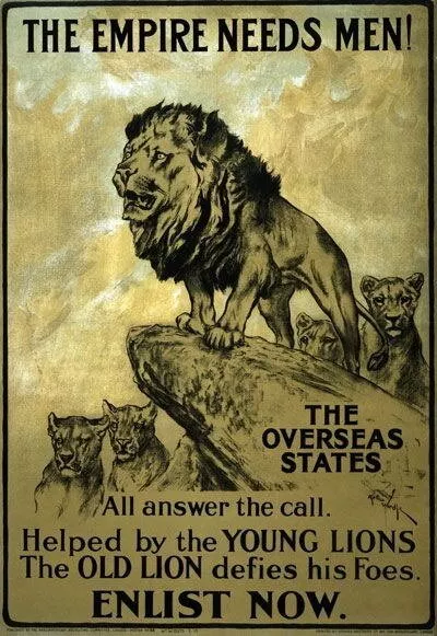 84074 Vintage British Empire Needs Men Enlist Army Wall Print Poster AU