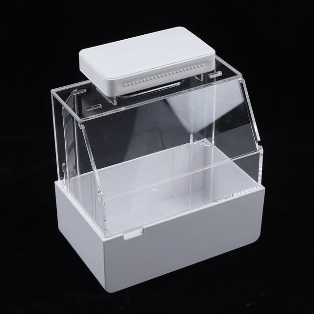 Betta Fish Tank Amphibious Pets Desktop Mini Fish Tank W/ Water Filter LED Light