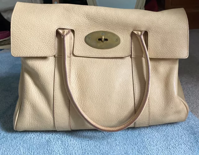 Vintage Mulberry Buttercream Leather Bayswater Bag