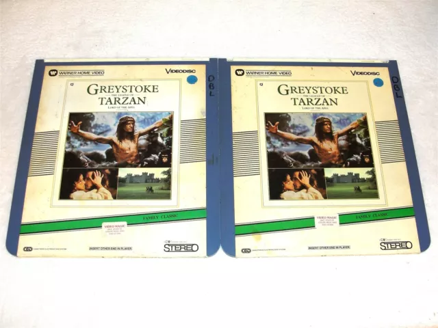 Greystone-The Legend of Tarzan (Parts 1&2) - CED SelectaVision Videodisc, 1984