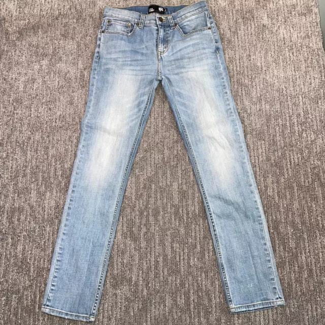RSQ Jeans Mens Blue Denim Light Washed London Skinny Stretch Size 31x32
