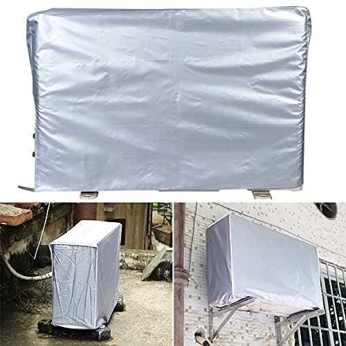 Finetoknow Housse de climatiseur extérieure housse de climatisation protectio...