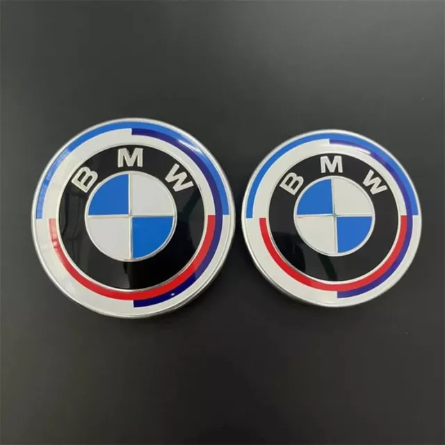 BMW logo badge insigne  emblème Logo x2 capot 82mm + coffre 74 mm BMW