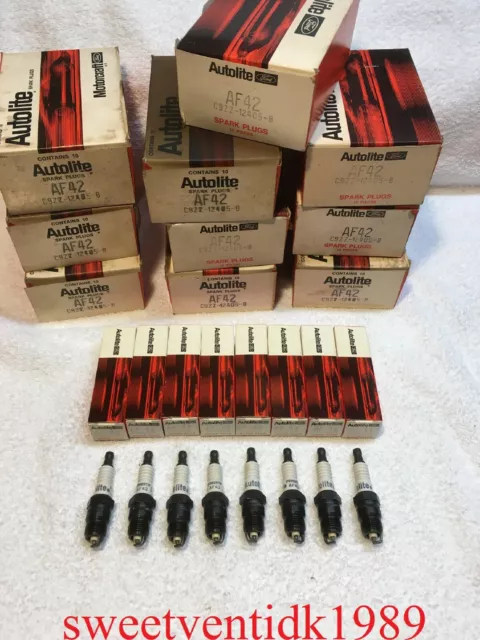 (8)...‘NOS’ Ford Autolite AF-42 Spark Plugs.....MADE IN USA