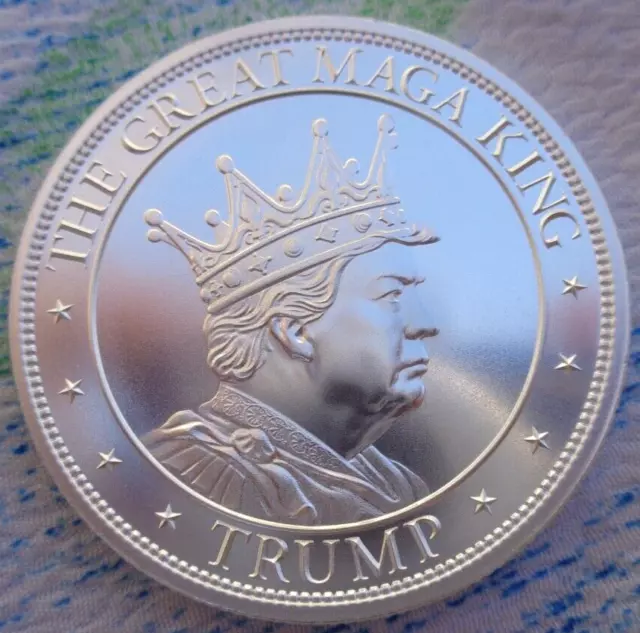 1 oz. THE GREAT MAGA KING - TRUMP  rounds .999 fine silver