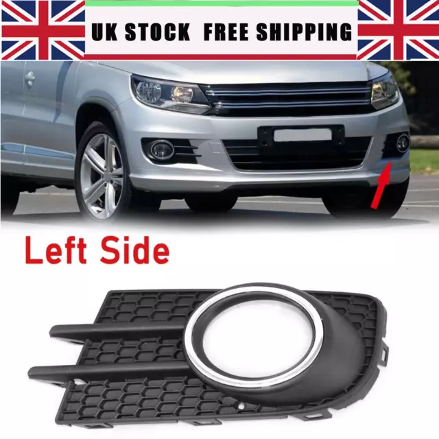 Sport grille without emblem with double rib black for VW Tiguan 5N 07-11