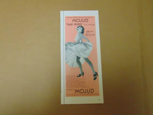 1953 MOJUD MAGIC MOTION SHEER STOCKINGS  print ad