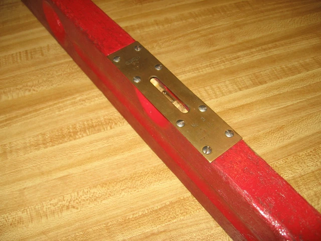 Vintage Stanley 30" No 3 Sweetheart 2 Vials Level Rare Red Edition!
