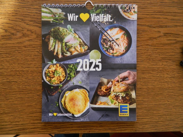 EDEKA WANDKALENDER - Rezeptkalender 2025 Kalender ca.19 cm x 23 cm. EUR
