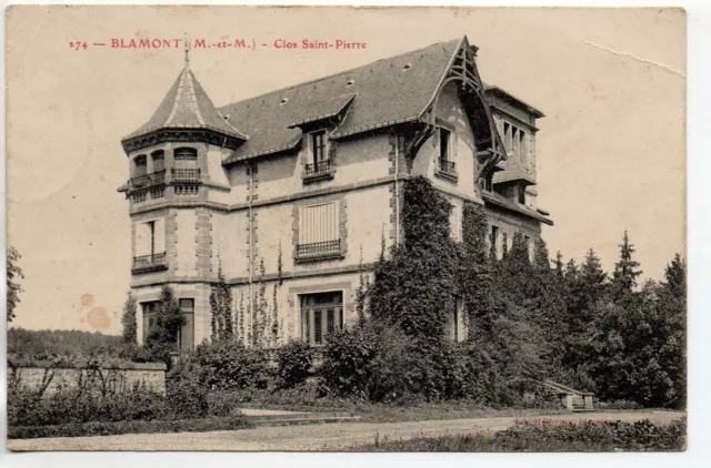 BLAMONT - Meurthe et Moselle - CPA 54 - le Clos Saint Pierre 3