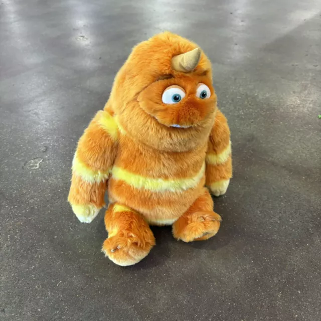 Monsters Inc George Sanderson Orange Plush 15" Sock On Back Plush Toy Disney