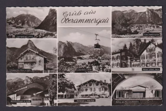 Ansichtskarte Oberammergau Passionsspielort Labergebirge Laberbahn Kofel