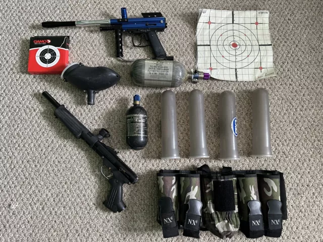 Tippmann Pro-Lite and Spyder Sonix Semi Auto paintball guns Pure Energy extras