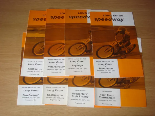 Long Eaton1972 home speedway programmes *choose from list*