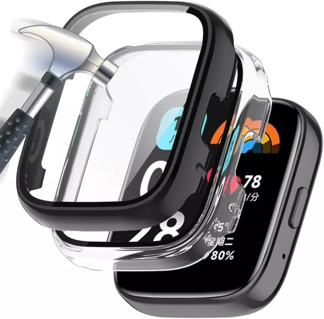 Acadeny Custodia Rigida Compatibile Con Xiaomi Redmi Watch 3 Active Con Pellicol