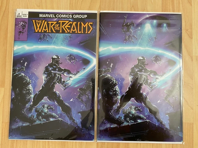Marvel WAR of the REALMS #1 (2019) CRAIN Trade Dress Virgin Set