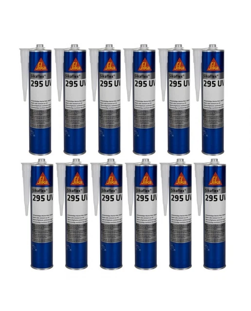 Sikaflex 295 UV - Noir - cartouche 300 ml - Lot de 12