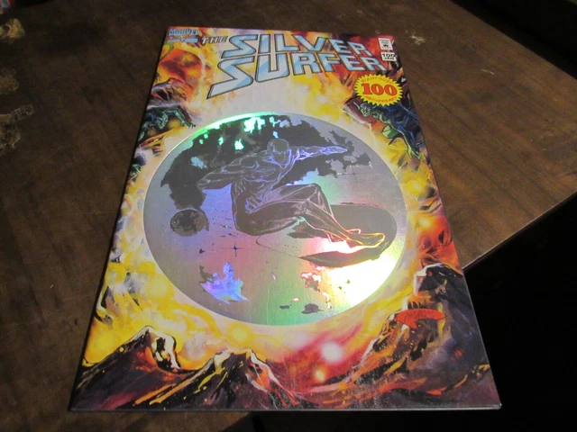 Silver Surfer #100 HUGE Hologram Anniversary Issue Comic Book Marvel KEY