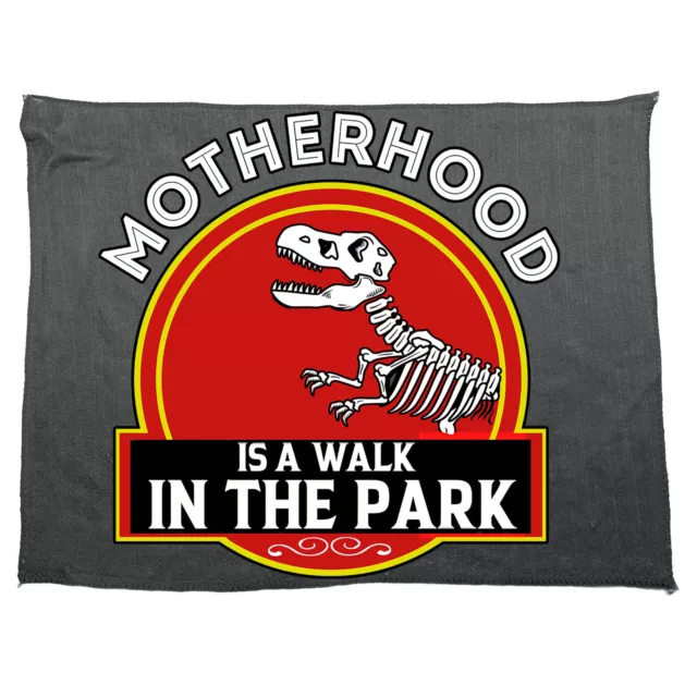 Motherhood Walk In The Park Mum Mothers Day Dinosaur Microfiber Gym Sports Towel