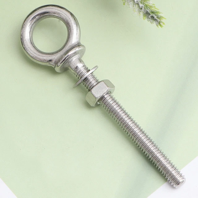 HAMMOCK HANGING BOLT Heavy Duty Eye Bolt Metal Lifting Threaded Eye