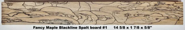Stabilized Fancy Maple Blackline Spalt box wood #1, gun grips, craft wood, scale