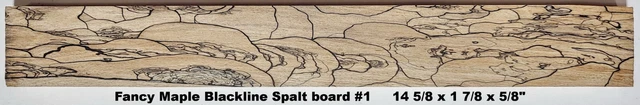 Stabilized Fancy Maple Blackline Spalt box wood #1, gun grips, craft wood, scale